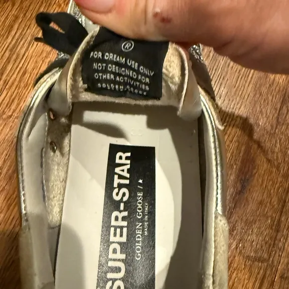Golden Goose Silver Superstar Sneakers