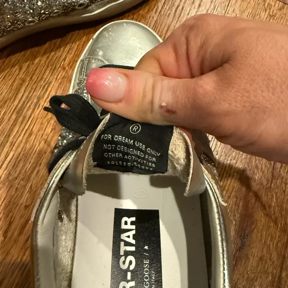 Golden Goose Silver Superstar Sneakers
