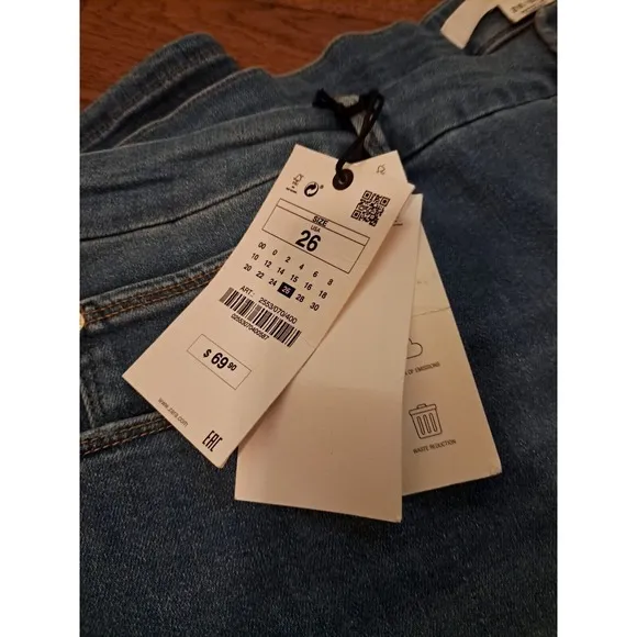 Good American x Zara SE 2022 Classic Bootcut Flare Jeans Inseam 34'