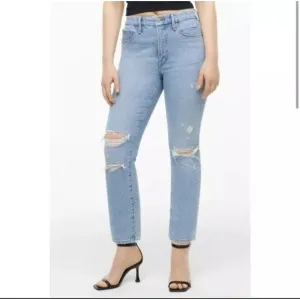 Good American x Zara Special Edition 2022 Distressed Slim High Rise  SZ Plus 30