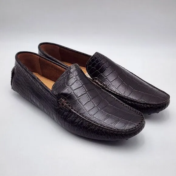 Gordon Rush Rooney Brown Leather Driving Loafer Men's‎ Shoes Size 11.5 M New