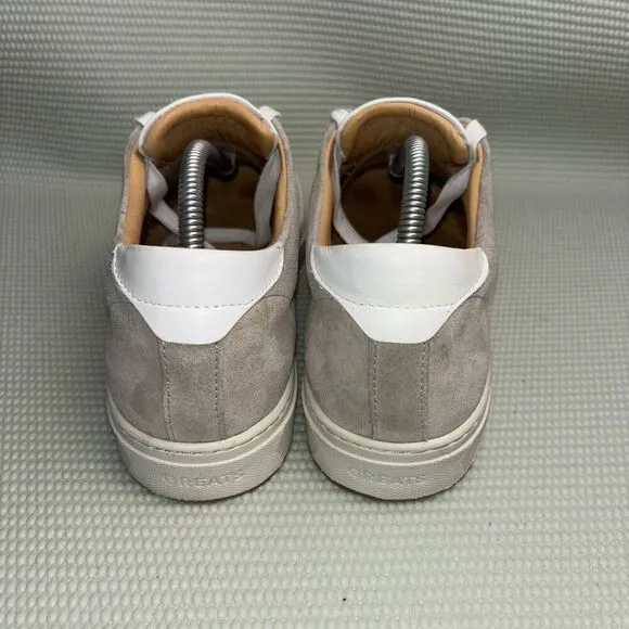 Greats Brooklyn Low Top Sneakers Fashion Shoes Gray Suede Men’s Size 9.5