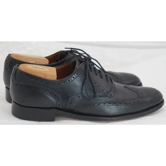 Grenson Men's Shoes Black US 9.5 M UK 8.5 F Leather Wingtip Dress Oxford