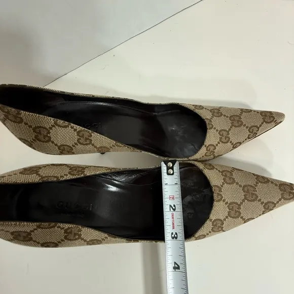 Gucci Women's Monogram Patterned Heels