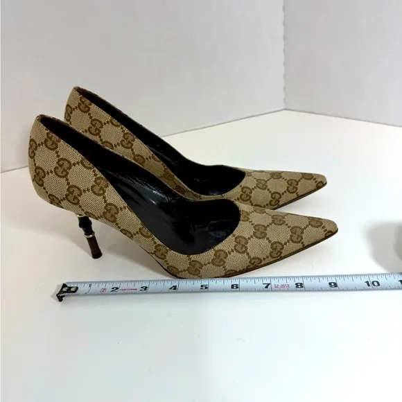 Gucci Women's Monogram Patterned Heels
