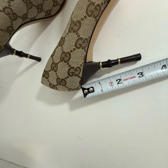 Gucci Women's Monogram Patterned Heels