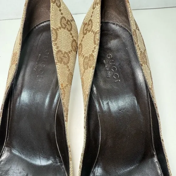 Gucci Women's Monogram Patterned Heels