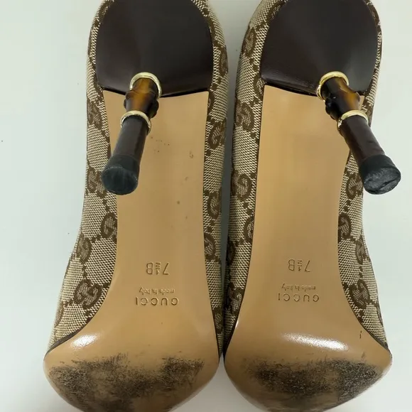 Gucci Women's Monogram Patterned Heels