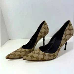 Gucci Women's Monogram Patterned Heels