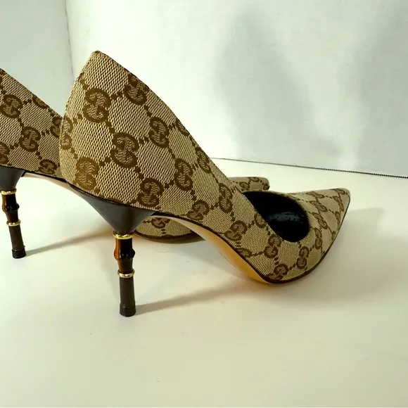 Gucci Women's Monogram Patterned Heels
