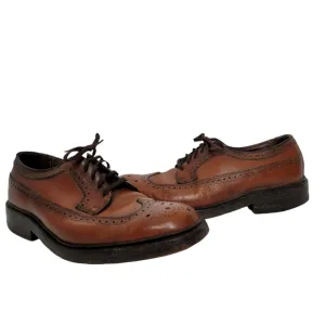 Hanover LB Sheppard Signatures Brown Leather Wingtip Shoes Men’s 7.5 E/C 2312