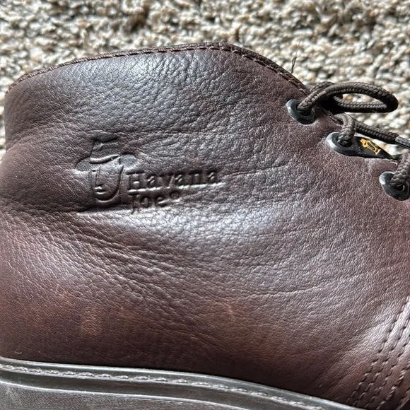 Havana Joe Men's Brown Leather Chukka Lace Up Boots