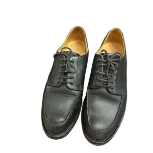 HESCHUNG Black Leather Shoes  Size 9 Made in France