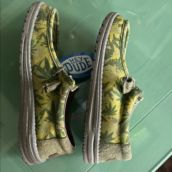 Hey Dude Leaf Print Shoes
