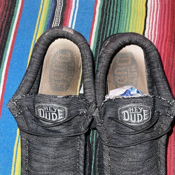 Hey Dude Men 8 Gray Midnight Bunker‎ Wally Stretch Poly