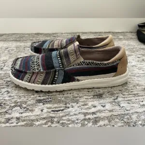 Hey Dude Thad Serape Stripe Comfort Slip on Shoes Mens Size 12‎ Lightweight