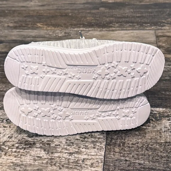 Hey Dude Wendy Sox Slip On Shoes Comfy Glacier Grey Womens Size 6 NWT