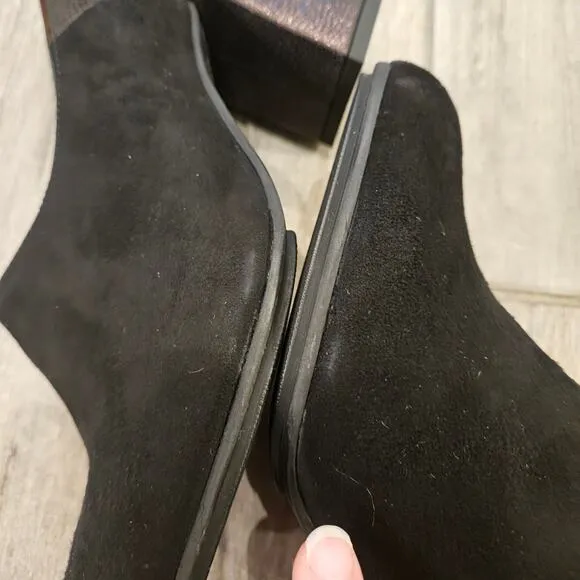 Hispanitas Booties Women Size 37 US 6.5-7 Gillian Pump Boot Black/Copper Leather