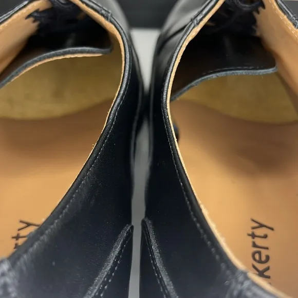 Hockerty Black Tie Shoes in black leather Men’s Size 9