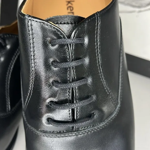 Hockerty Black Tie Shoes in black leather Men’s Size 9
