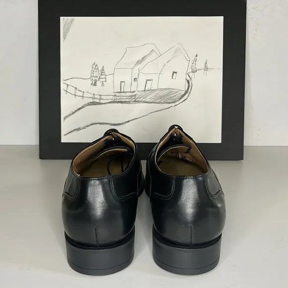 Hockerty Black Tie Shoes in black leather Men’s Size 9