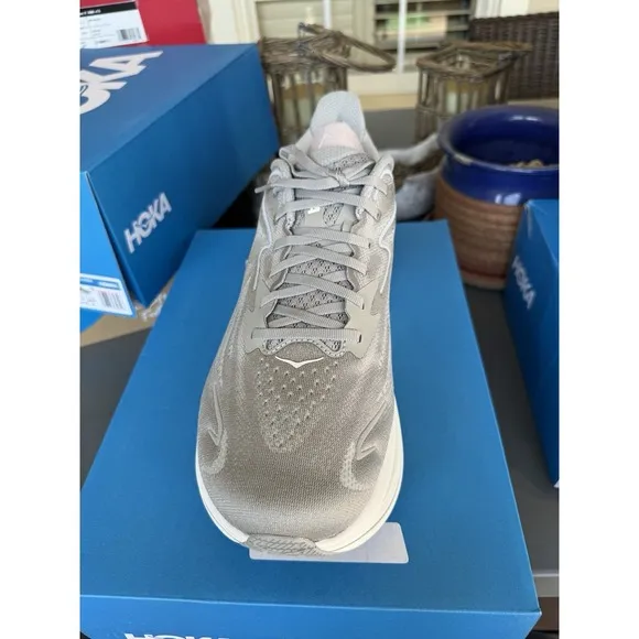 Hoka M Clifton 10 X Wide Men's Size 14 4E Extra Wide Running Shoes Steller Grey
