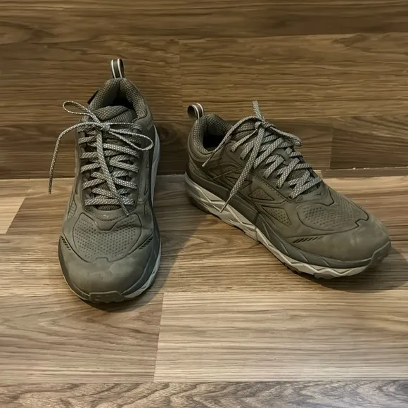 Hoka Men’s One One Gray W Challenger Waterproof Low GTX Running Shoes 8.5 D