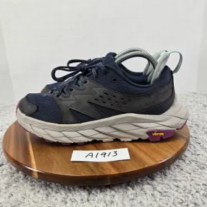 Hoka One One Anacapa Breeze Low Navy Athletic Trail Running Shoes Womens 8 B