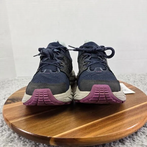 Hoka One One Anacapa Breeze Low Navy Athletic Trail Running Shoes Womens 8 B