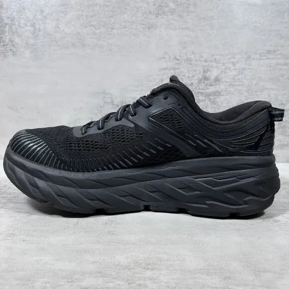 Hoka One One Bondi 7 Running Shoes - Women's Size 7 - Triple Black  This item is