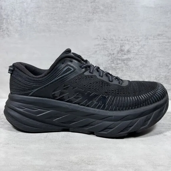 Hoka One One Bondi 7 Running Shoes - Women's Size 7 - Triple Black  This item is