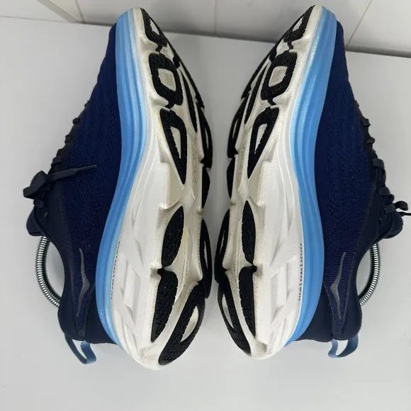 Hoka One One Bondi 8 Outer Space/All Aboard Men's Size 9D Sneakers Shoes Blue