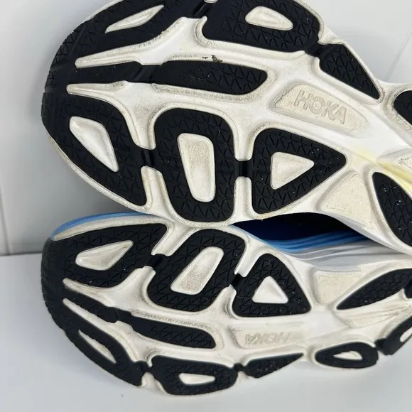 Hoka One One Bondi 8 Outer Space/All Aboard Men's Size 9D Sneakers Shoes Blue