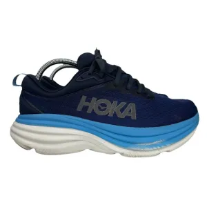 Hoka One One Bondi 8 Outer Space/All Aboard Men's Size 9D Sneakers Shoes Blue