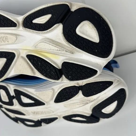 Hoka One One Bondi 8 Outer Space/All Aboard Men's Size 9D Sneakers Shoes Blue
