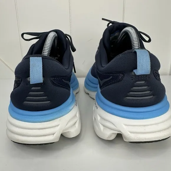 Hoka One One Bondi 8 Outer Space/All Aboard Men's Size 9D Sneakers Shoes Blue