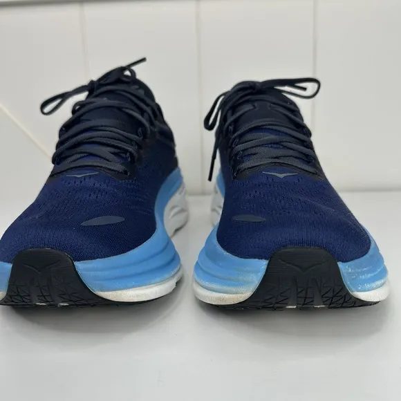 Hoka One One Bondi 8 Outer Space/All Aboard Men's Size 9D Sneakers Shoes Blue