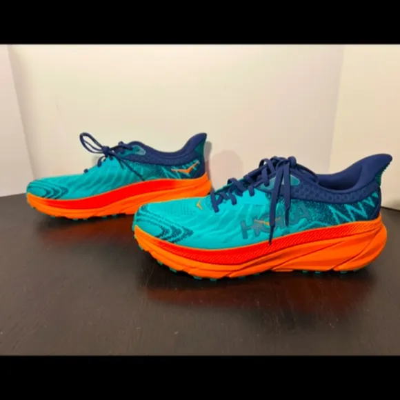Hoka One One Challenger ATR 7 Trail Running Shoes Ceramic Mens 11.5 Wide 2E
