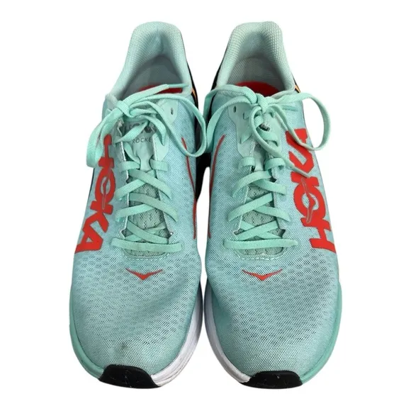 Hoka One One Rocket X Eggshell Blue Running Athletic Shoes 1113532 W14/M…