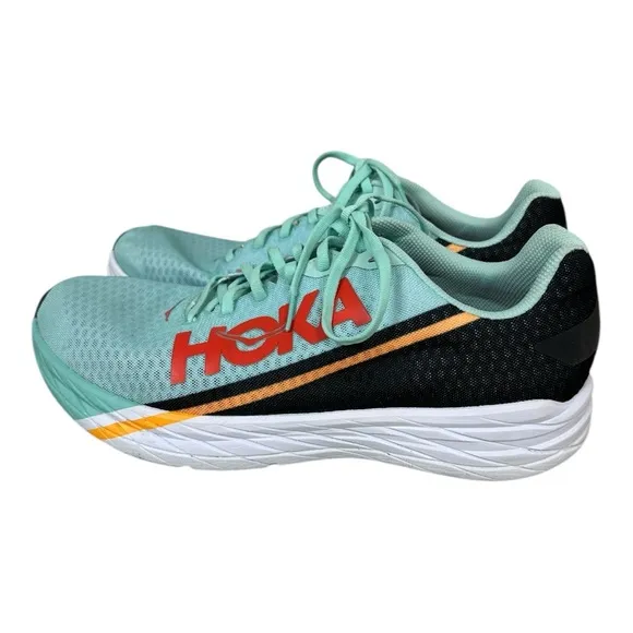 Hoka One One Rocket X Eggshell Blue Running Athletic Shoes 1113532 W14/M…