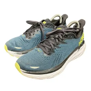 HOKA One One Shoes CLIFTON 8 Mens Size 9 Blue Trail Running‎ Sneaker