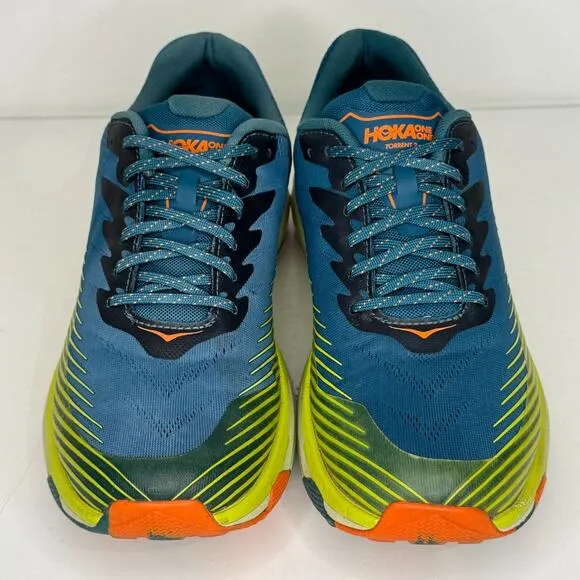 Hoka One One Shoes Mens Sz 12.5 Blue Coral/Evening Primrose Torrent 2 Trail Run