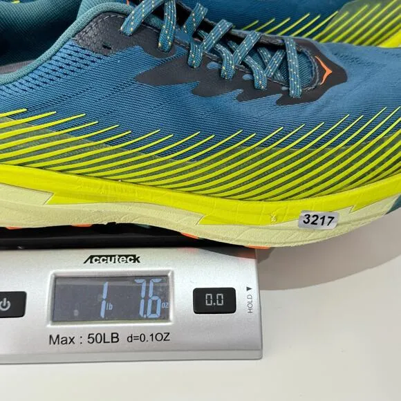 Hoka One One Shoes Mens Sz 12.5 Blue Coral/Evening Primrose Torrent 2 Trail Run