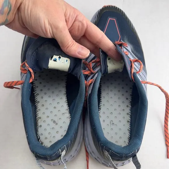 Hoka One One Speedgoat 4 Blue Women's Trail Running Shoes Size 10.5 2E Wide