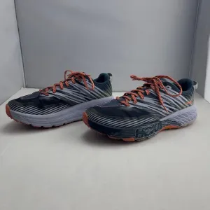 Hoka One One Speedgoat 4 Blue Women's Trail Running Shoes Size 10.5 2E Wide