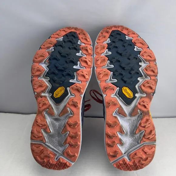 Hoka One One Speedgoat 4 Blue Women's Trail Running Shoes Size 10.5 2E Wide