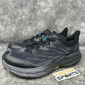 Hoka One One Speedgoat 5 GTX Spike Running Shoes Mens Size 11 Black Trail