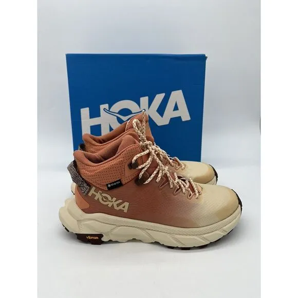 Hoka One One Trail Code GTX Womens Size 9.5 B Hiking Shoes Sun Baked Shortbread