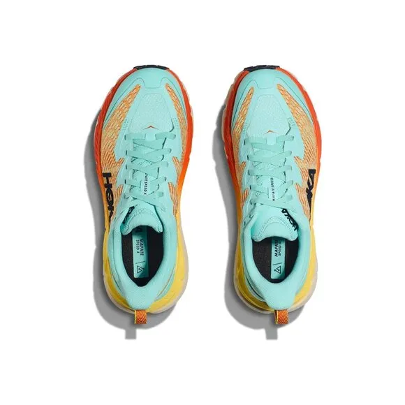 Hoka Shoes Mafate Speed 4 Cloudless Sherbert Lace Up Sneakers