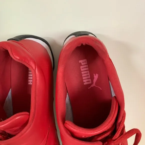 Hold Vintage Puma Ferrari racing shoes